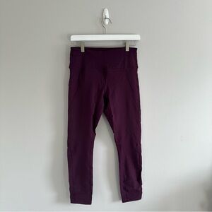 RBX Plum Leggings Size M 25" Length